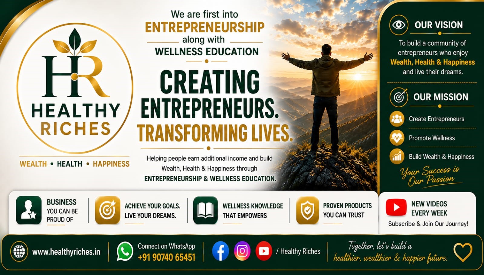 Healthy Riches — Creating Entrepreneurs. Transforming Lives.
